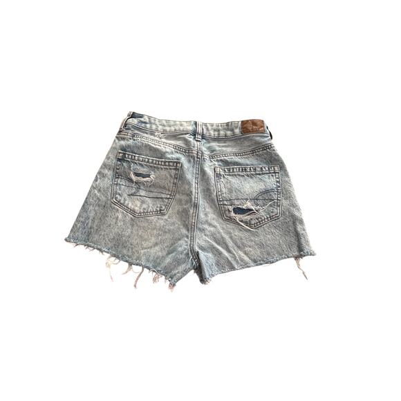 American Eagle Jean Shorts Women’s Size 0 Comfort Stretch Waistband Distressed - Picture 2 of 6